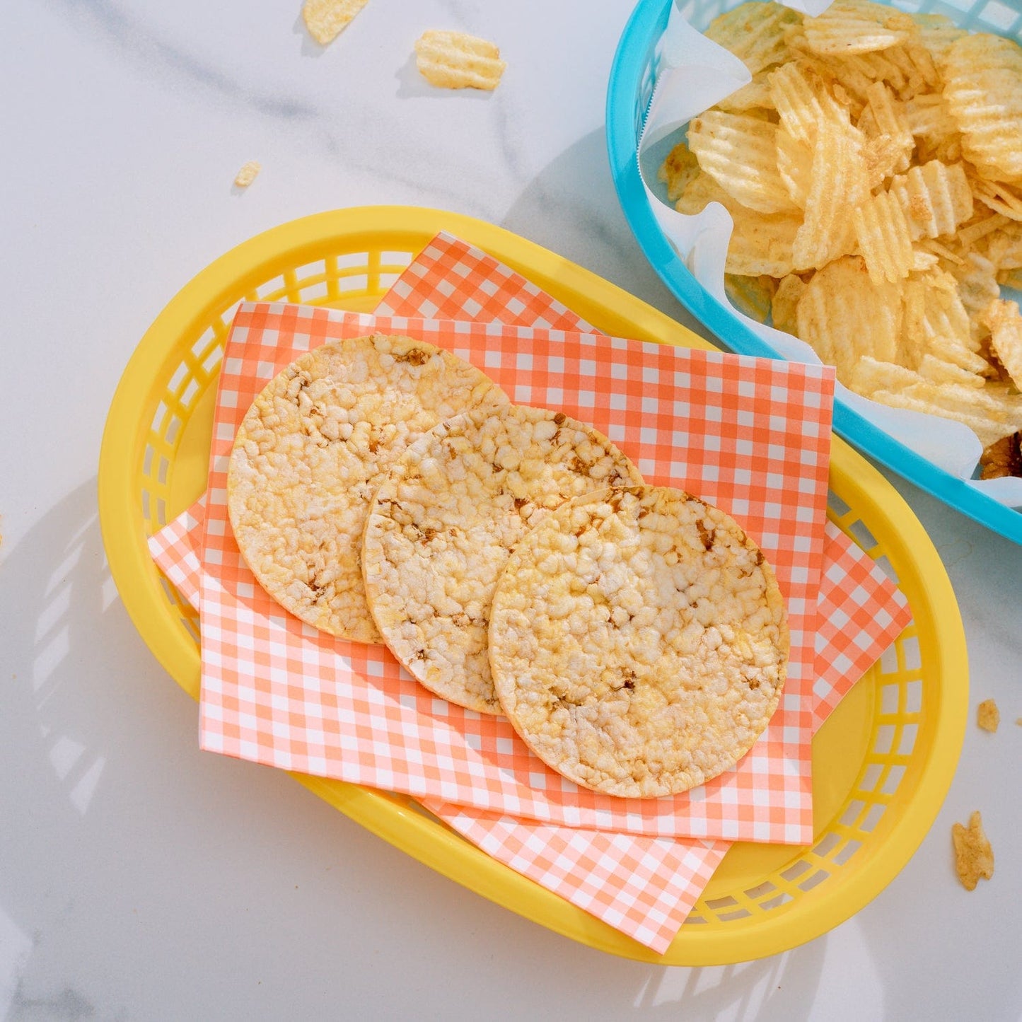 3 Pcs Cook Easy Oval Plastic Snack Baskets