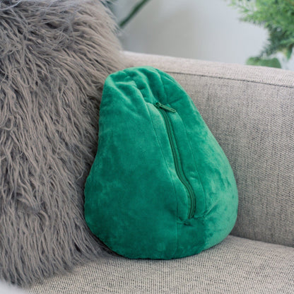 Two-Way Reversible Microfibre Travel Pillow-Avocado