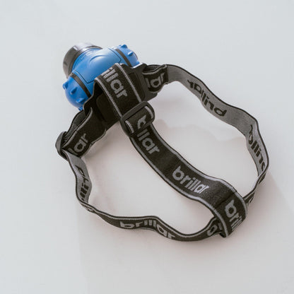Brillar 3-Mode Headlamp – Blue, 120 Lumens with COB LED