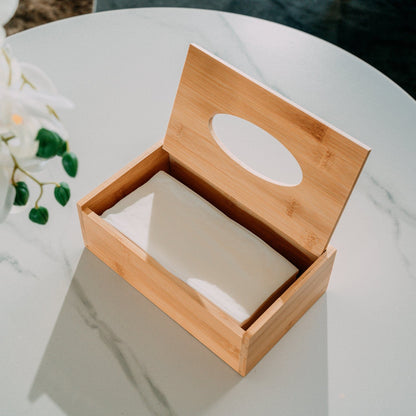 Living Today Kitchen Organizers Bamboo Tissue Box