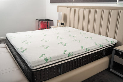 4cm Memory Foam Mattress Topper with Bamboo Cover - Queen