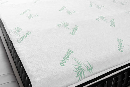 6cm Memory Foam Mattress Topper with Bamboo Cover - Single