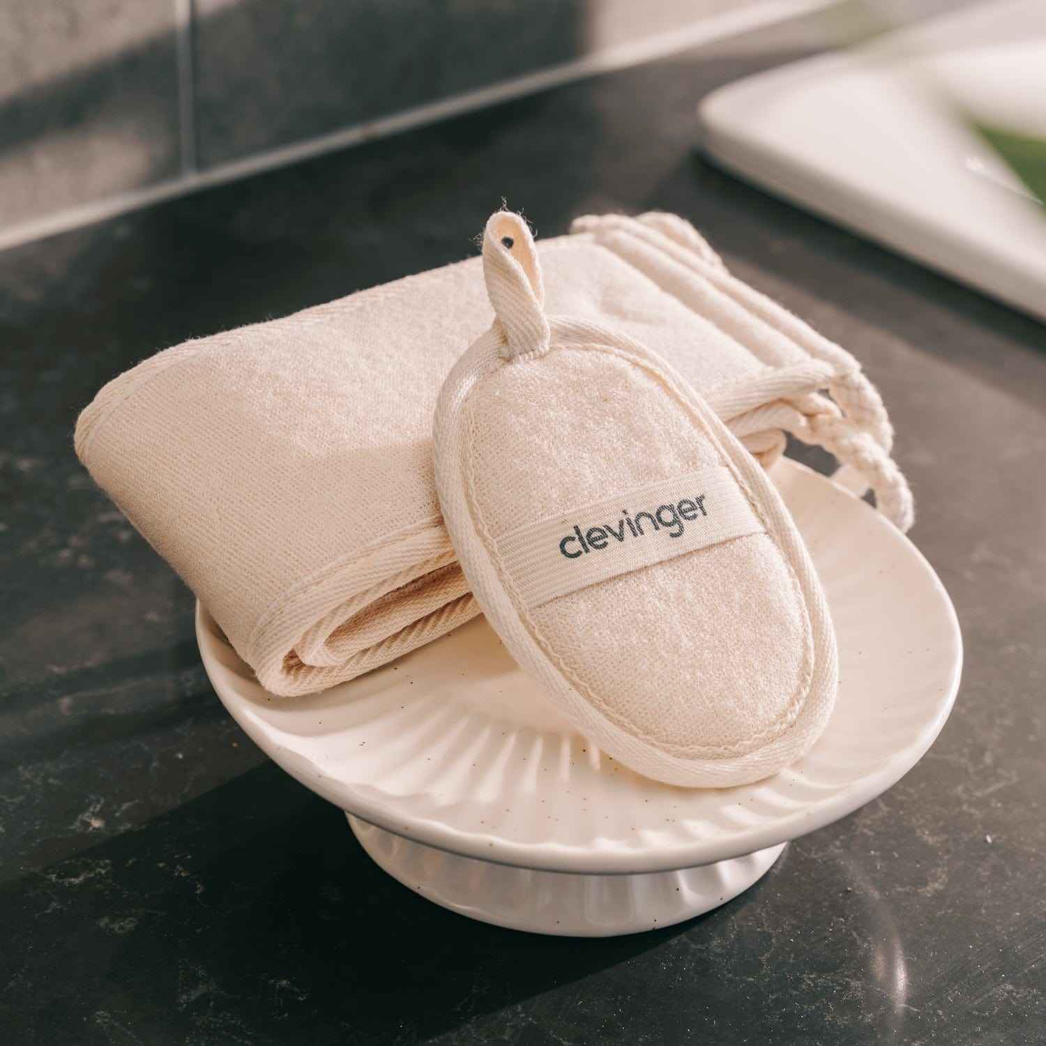 3 Pcs Clevinger Eco Oval Facial Exfoliating Loofah