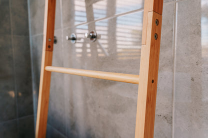 180cm 6 Steps Bamboo Towel Ladder