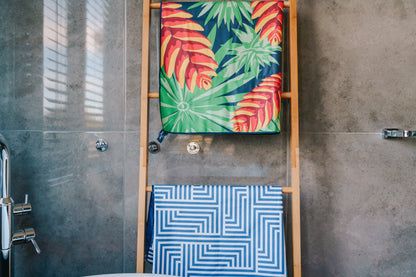 180cm 6 Steps Bamboo Towel Ladder
