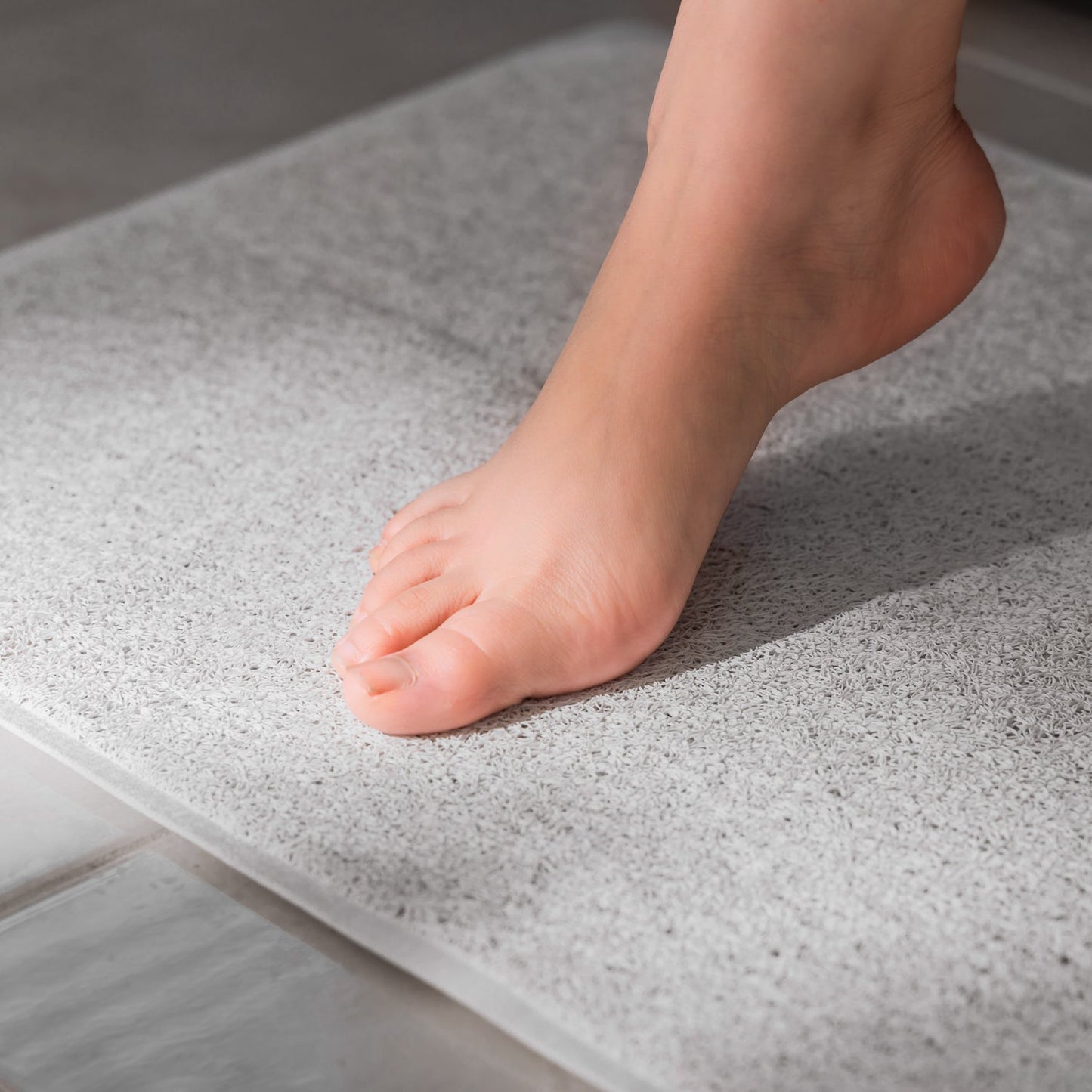 2 Pcs Premium Non-Slip Loofah Shower Mat Bathroom Safe 75 x 44 cm