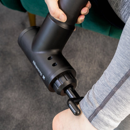 Remology Impact Massage Gun – 6 Speed Deep Tissue Muscle Massager with 4 Interchangeable Heads, Rechargeable Handheld Body Massager for Gym & Home