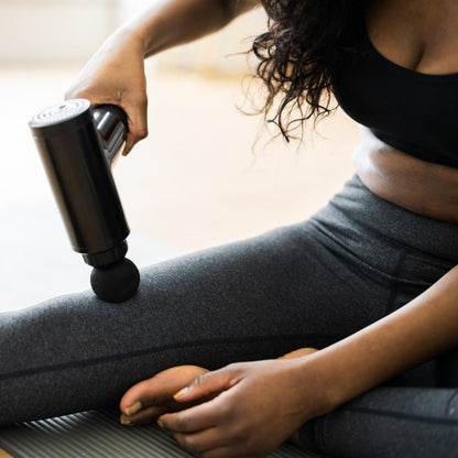 Remology Impact Massage Gun – 6 Speed Deep Tissue Muscle Massager with 4 Interchangeable Heads, Rechargeable Handheld Body Massager for Gym & Home