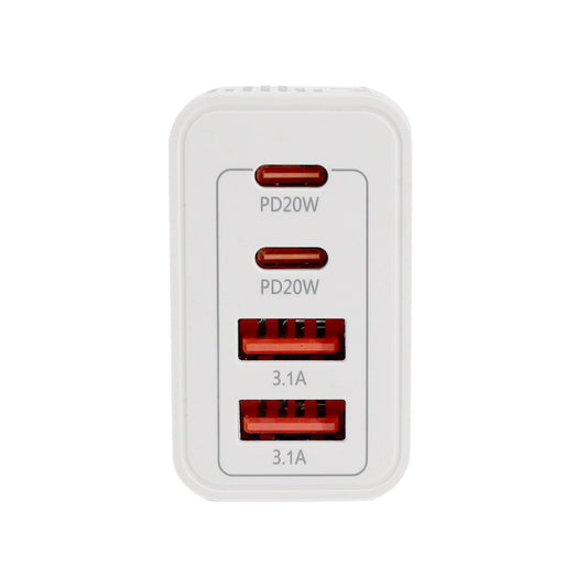 4 PORT  WALL CHARGER USB C+USB A