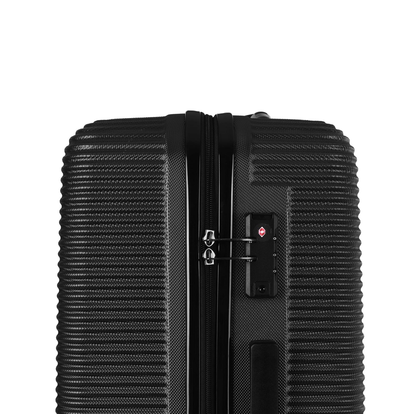 3-Piece Digital Luggage Set (20″/24″/28″) with Weighing Scale & USB Charging – Black