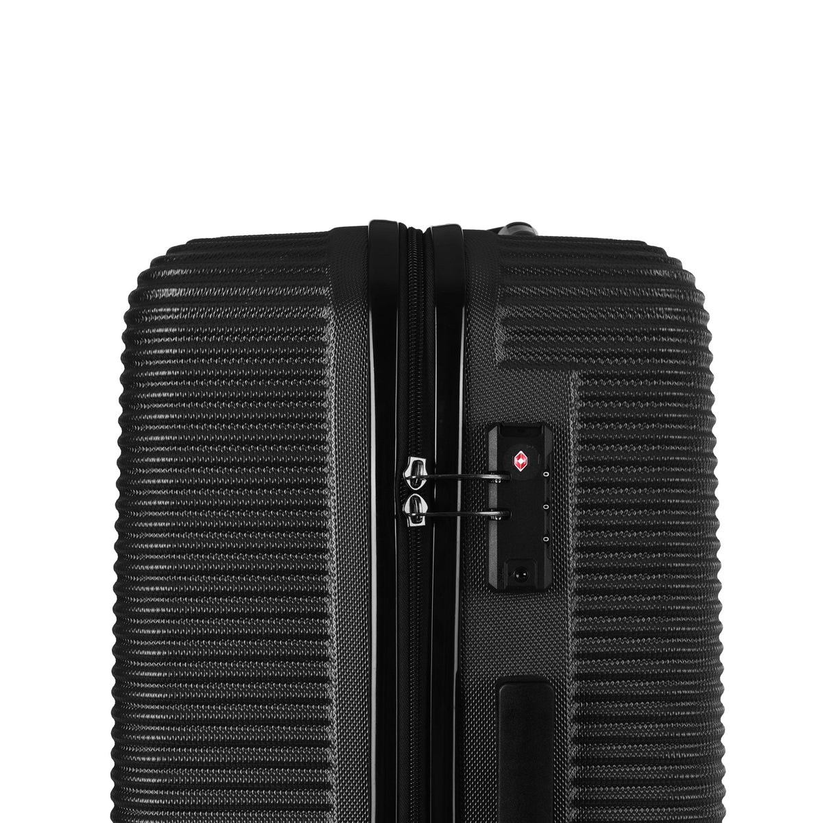 20" Digital Weighing Scale and USB Charging Port Lightweight Carry-on Luggage Suitcase Black