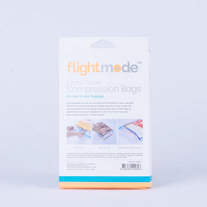 2 Pcs Easy Care Travel Vacuum Compression Bags