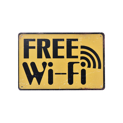 2 Pcs Vintage Rustic Look Metal Tin Signs 30 x 20cm