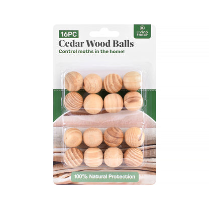 16 Pcs Livingtoday Cedar Wood Balls