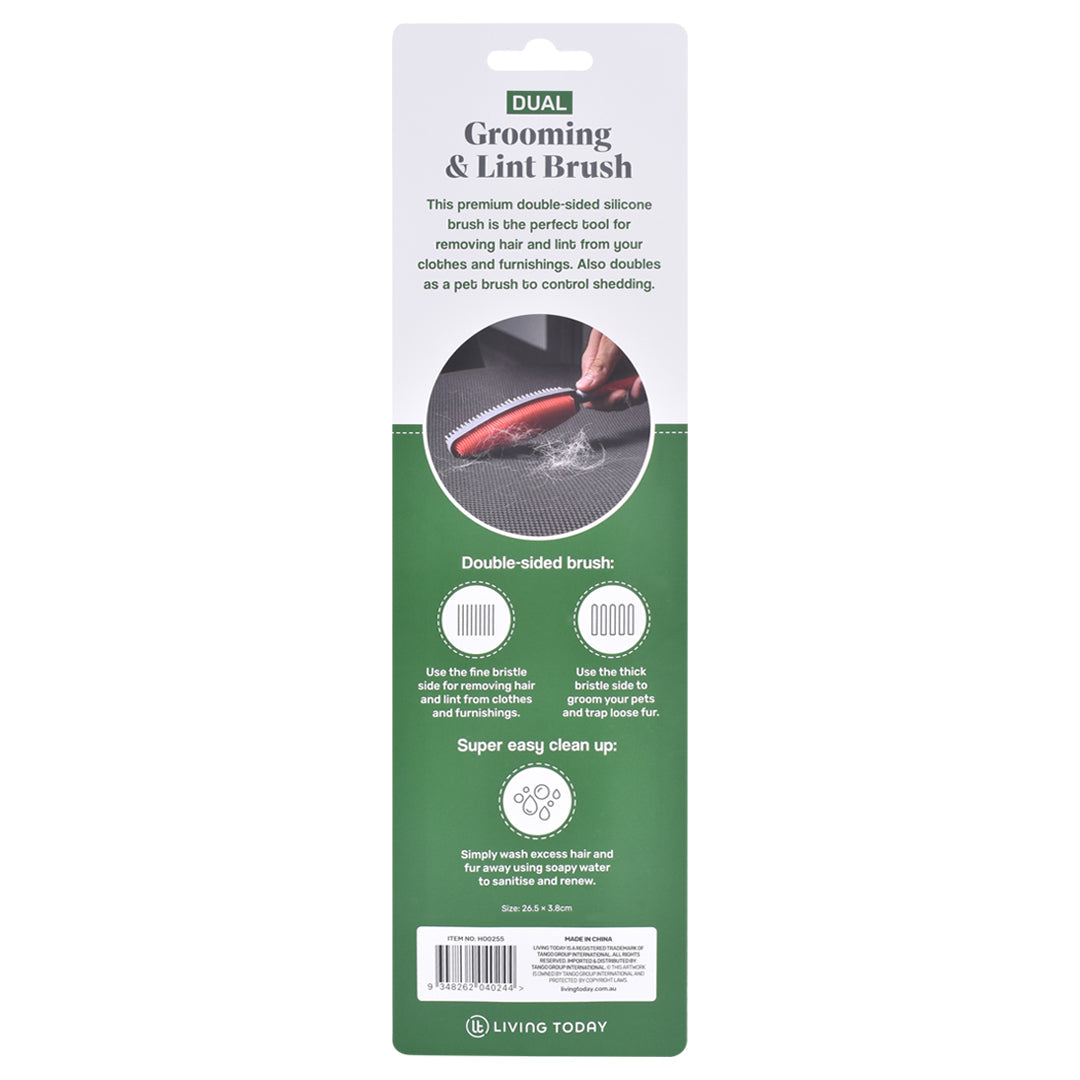 Double Side Grooming And Lint Brush