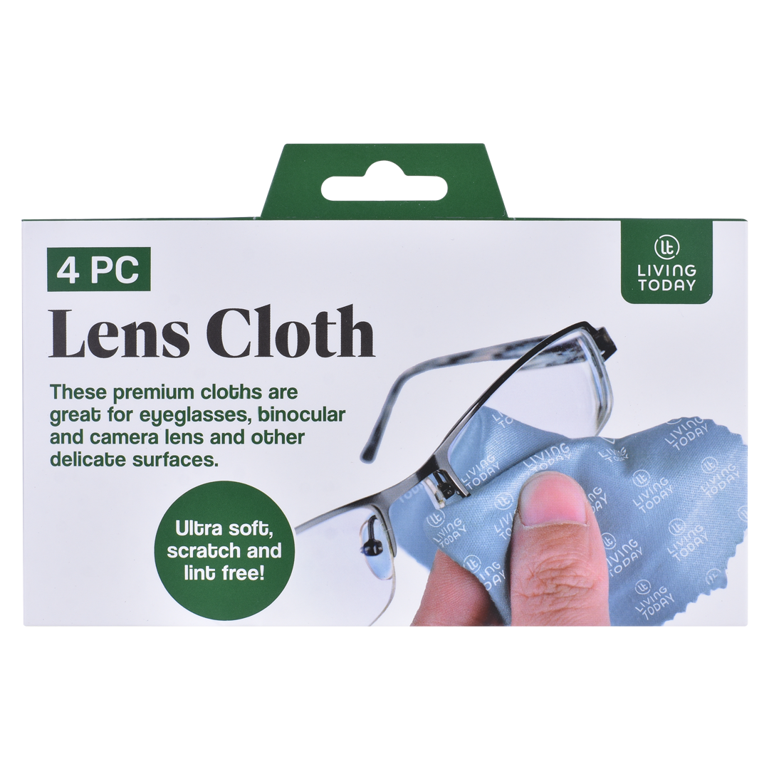 4 Pcs Livingtoday  Lens Polishing Cloth
