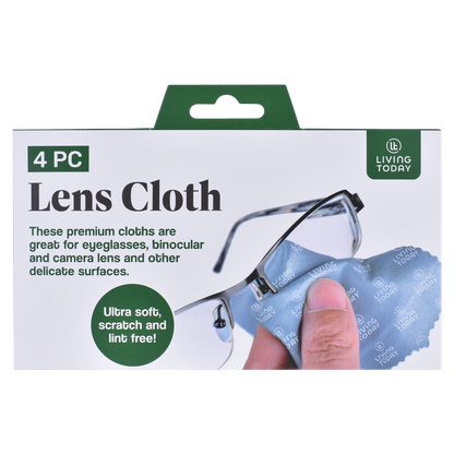 4 Pcs Livingtoday  Lens Polishing Cloth