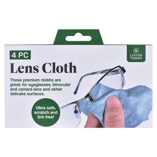 4 Pcs Livingtoday  Lens Polishing Cloth