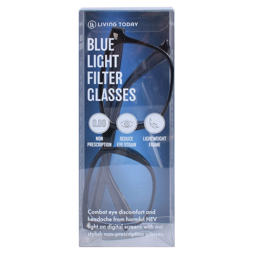 Livingtoday Blue Light Filter Glasses Black