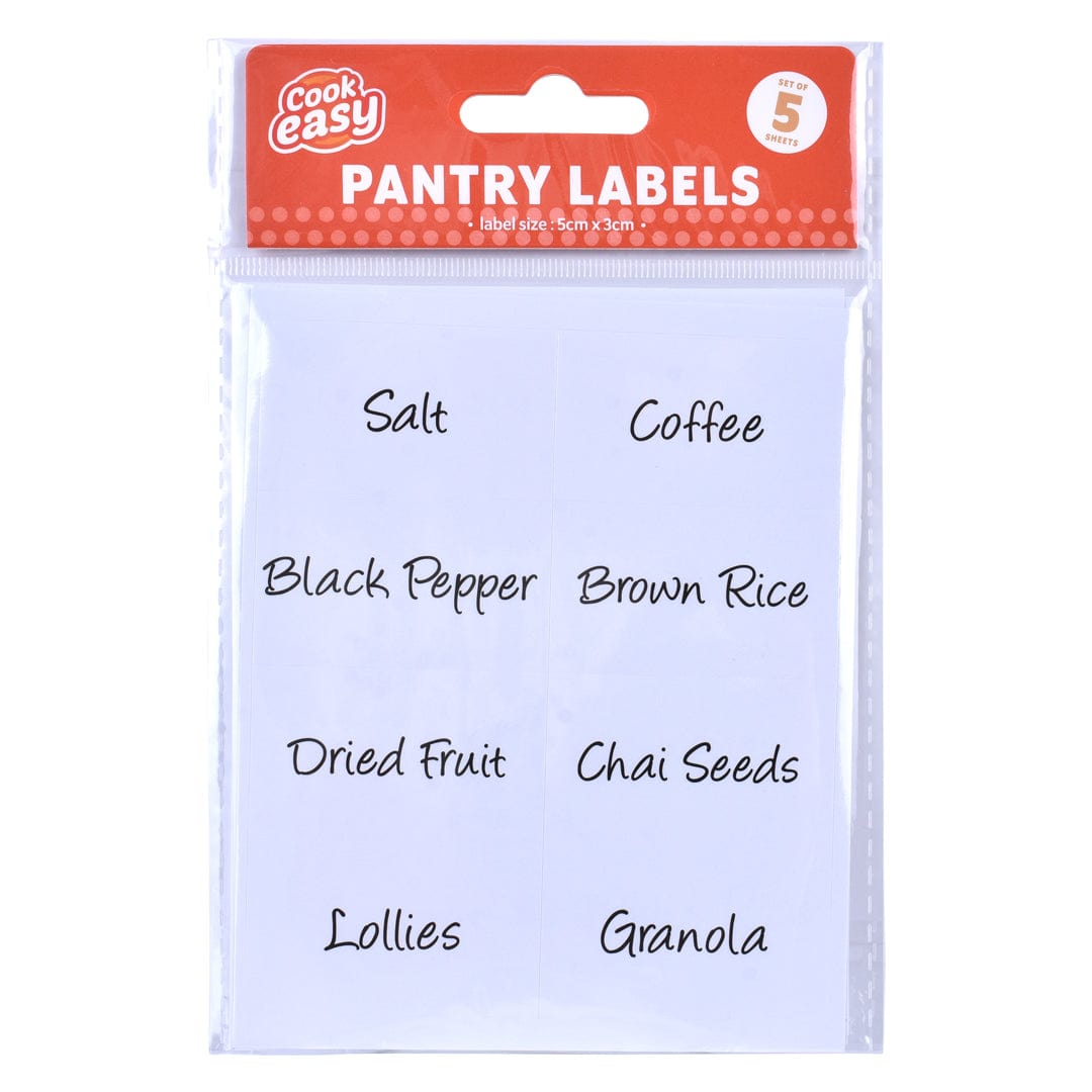 40 Pcs Cook Easy  Pantry Label Stickers