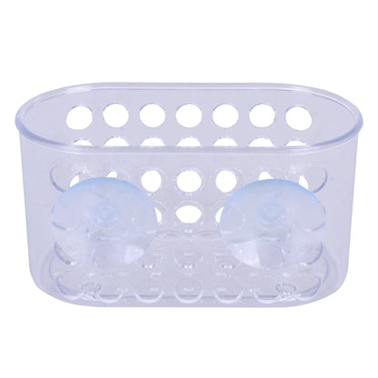 Small Shower Basket Soap Holder Kitchen Organizer with Suction Cups