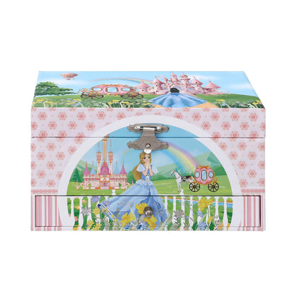 Keezi Kids Jewellery Box Organiser for Girls Kids Music Box with Drawer