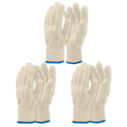 3 Pairs 5-Finger Oven Mitt BBQ Grill Gloves – Heat-Resistant, Non-Slip, Machine-Washable