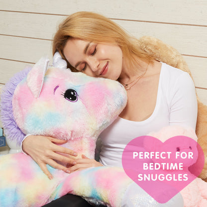 JUMBO PLUSH LYING UNICORN - 105cm
