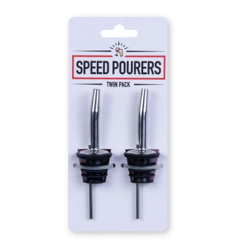 2 Pcs Stainless Steel with Silicone Speed Pourer