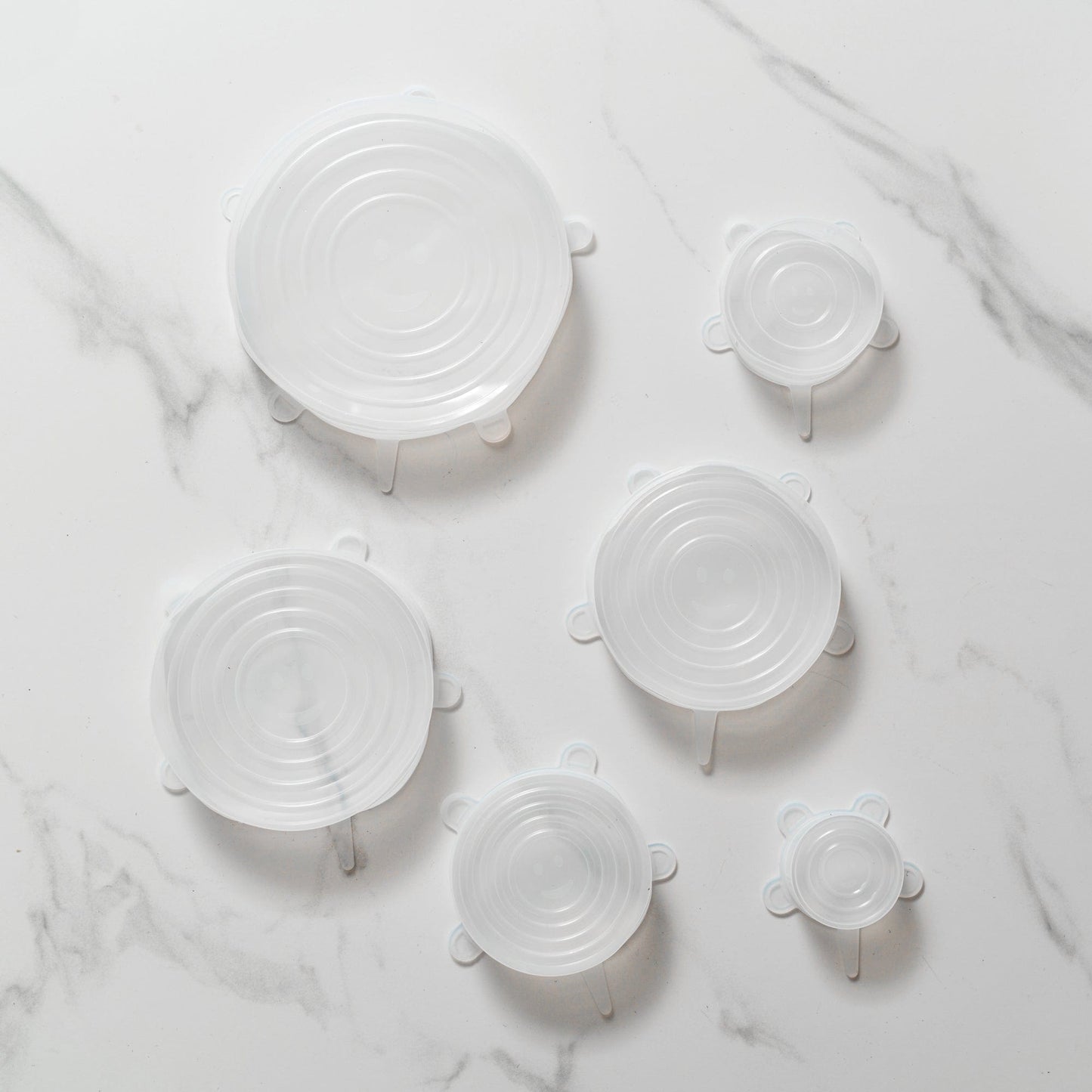 12 Pcs Cook Easy Silicone Stretch Lids Set – 6 Sizes, Reusable Food-Grade Silicone