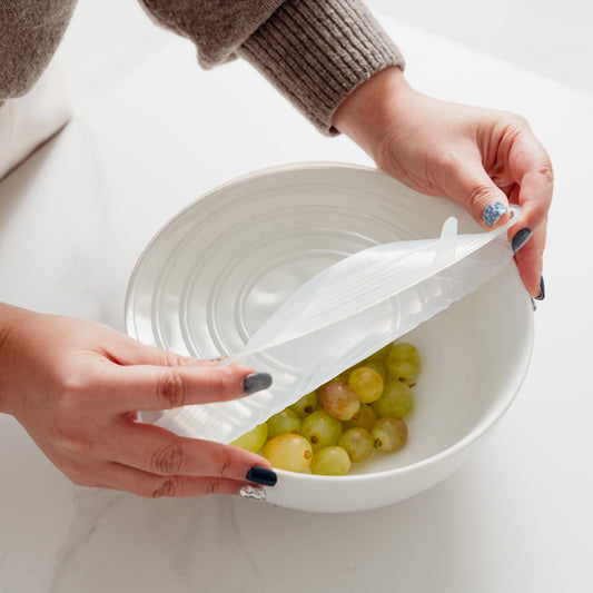 12 Pcs Cook Easy Silicone Stretch Lids Set – 6 Sizes, Reusable Food-Grade Silicone