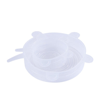 6 Pcs Cook Easy Silicone Stretch Lids Set Small