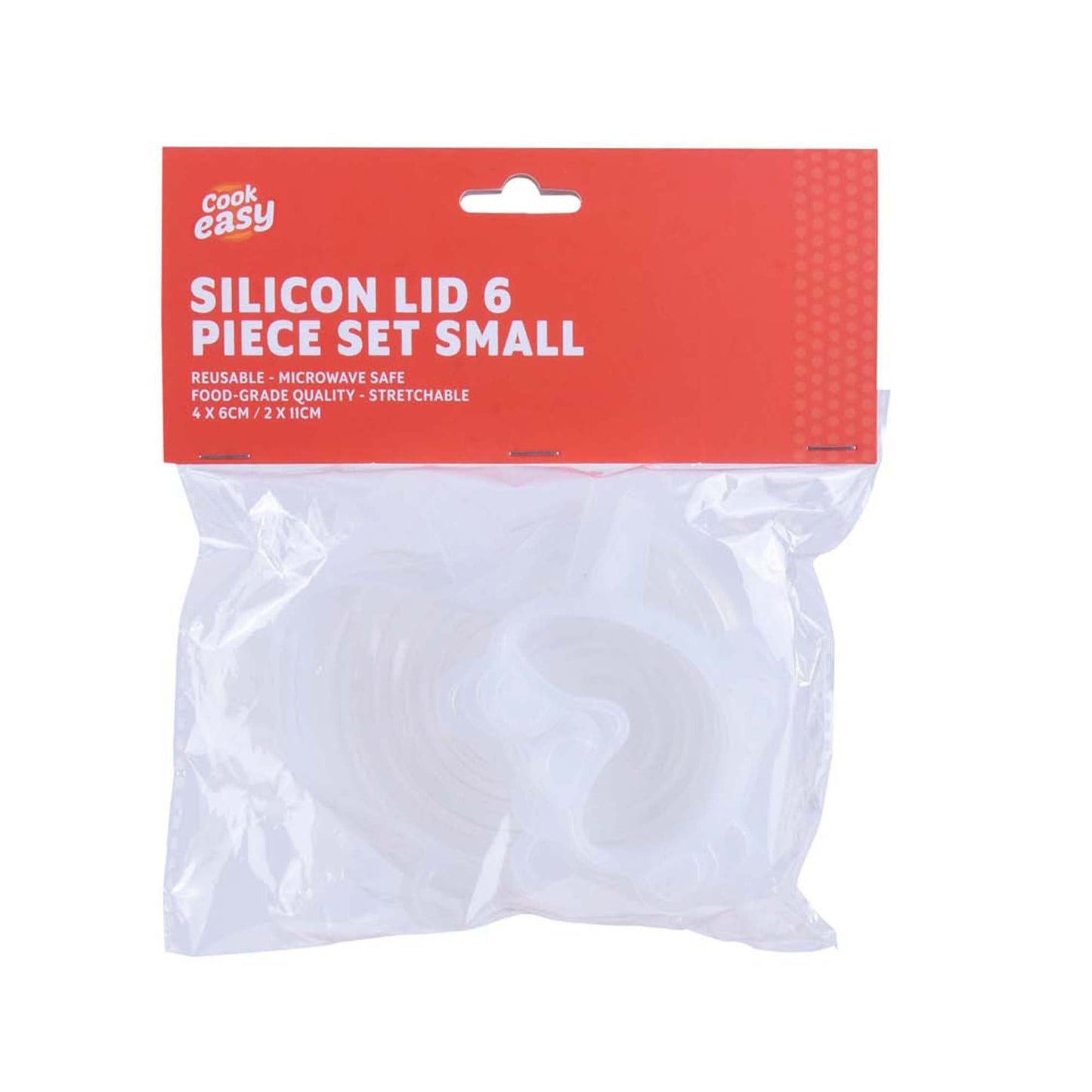 6 Pcs Cook Easy Silicone Stretch Lids Set Small