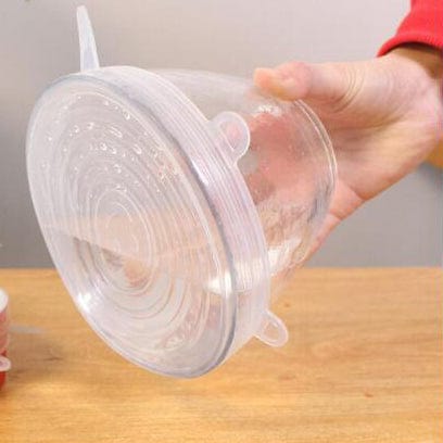 6 Pcs Cook Easy Silicone Stretch Lids Set Small