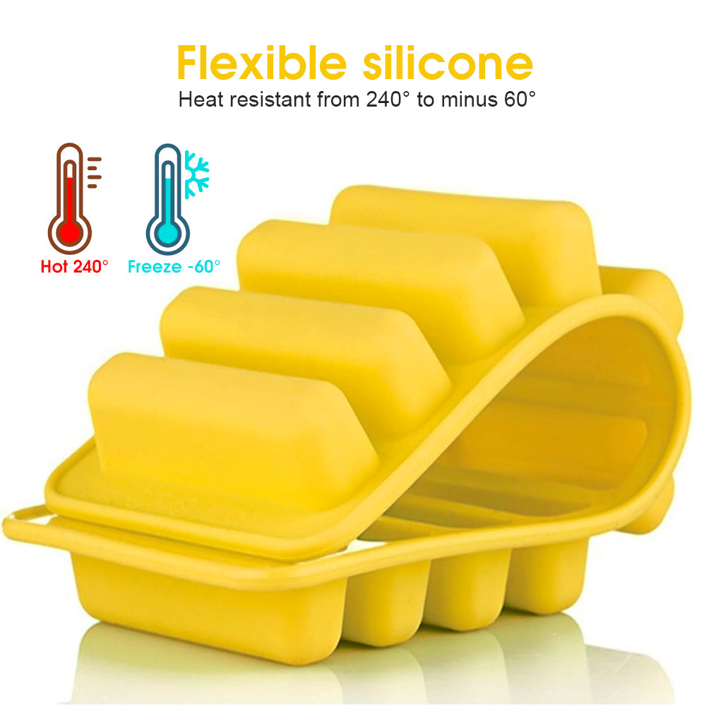 Silicone Water Bottle Ice Block Tray