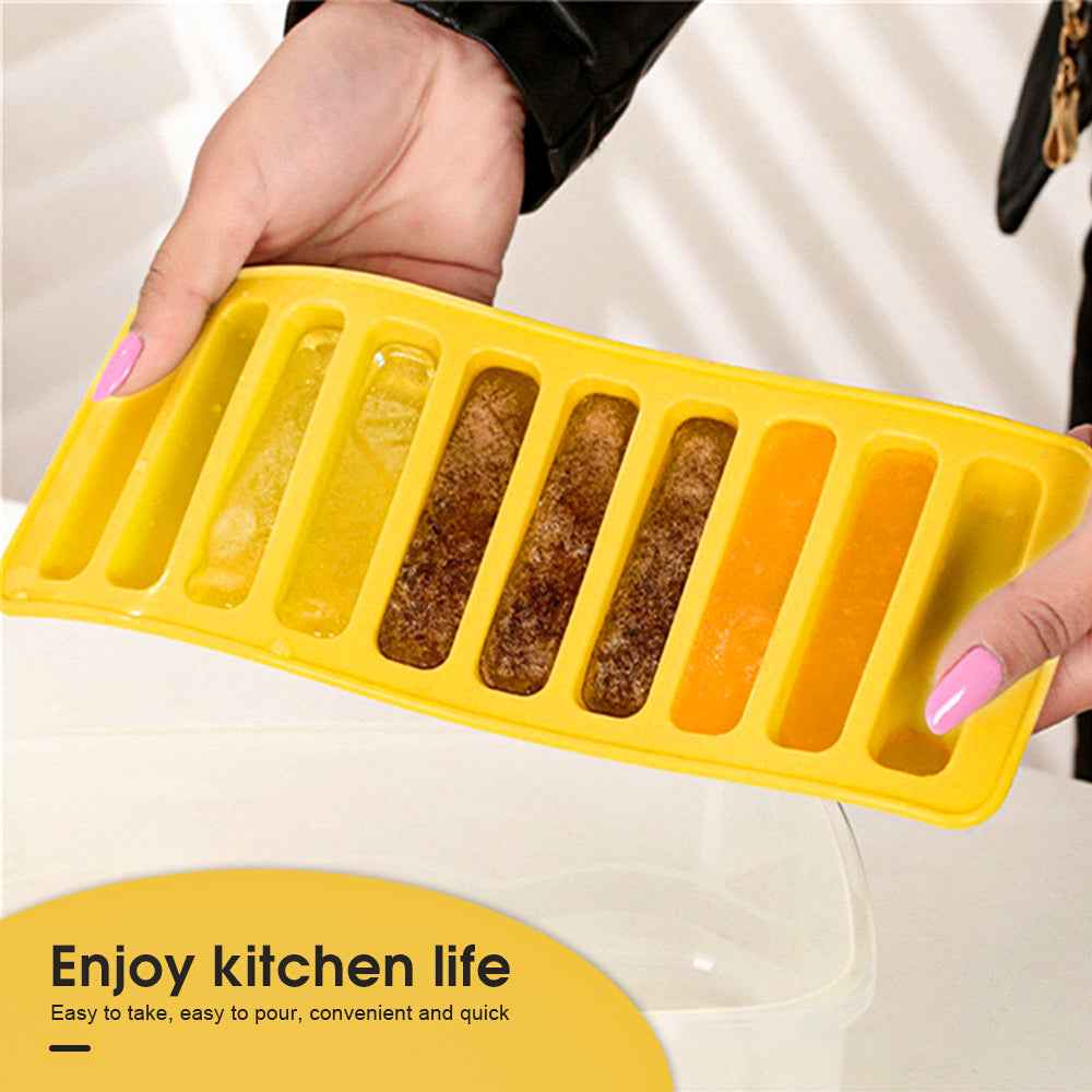 Silicone Water Bottle Ice Block Tray
