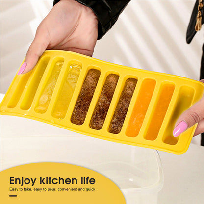 Silicone Water Bottle Ice Block Tray