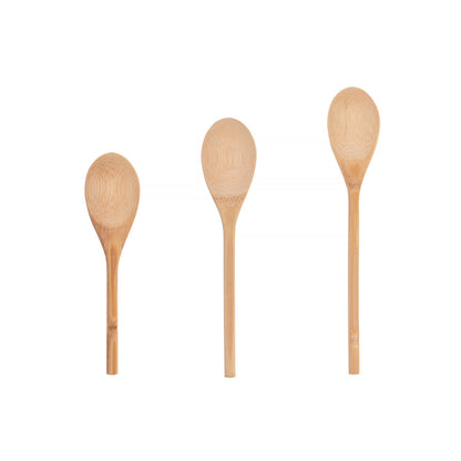 3 Pcs Bamboo Cooking Spoon Set
