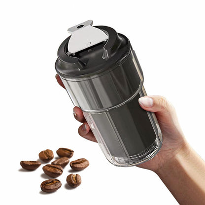 460ml Double wall insulated Coffee Cup Black