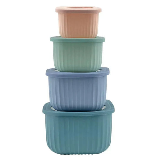 4 Pcs Cook Easy  Square Nested Food Storage Set
