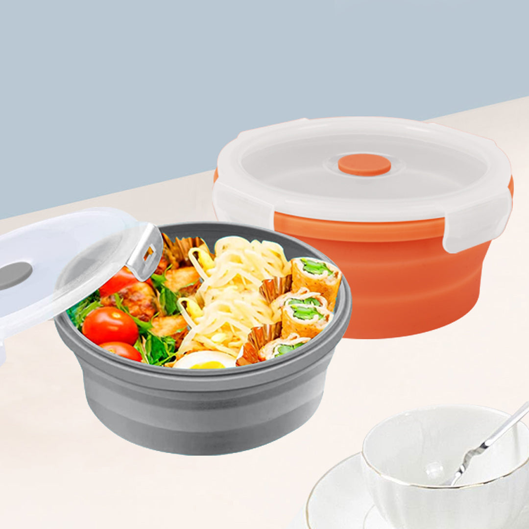 2 Pcs Cook Easy 540ml Collapsible Silicone Storage Container
