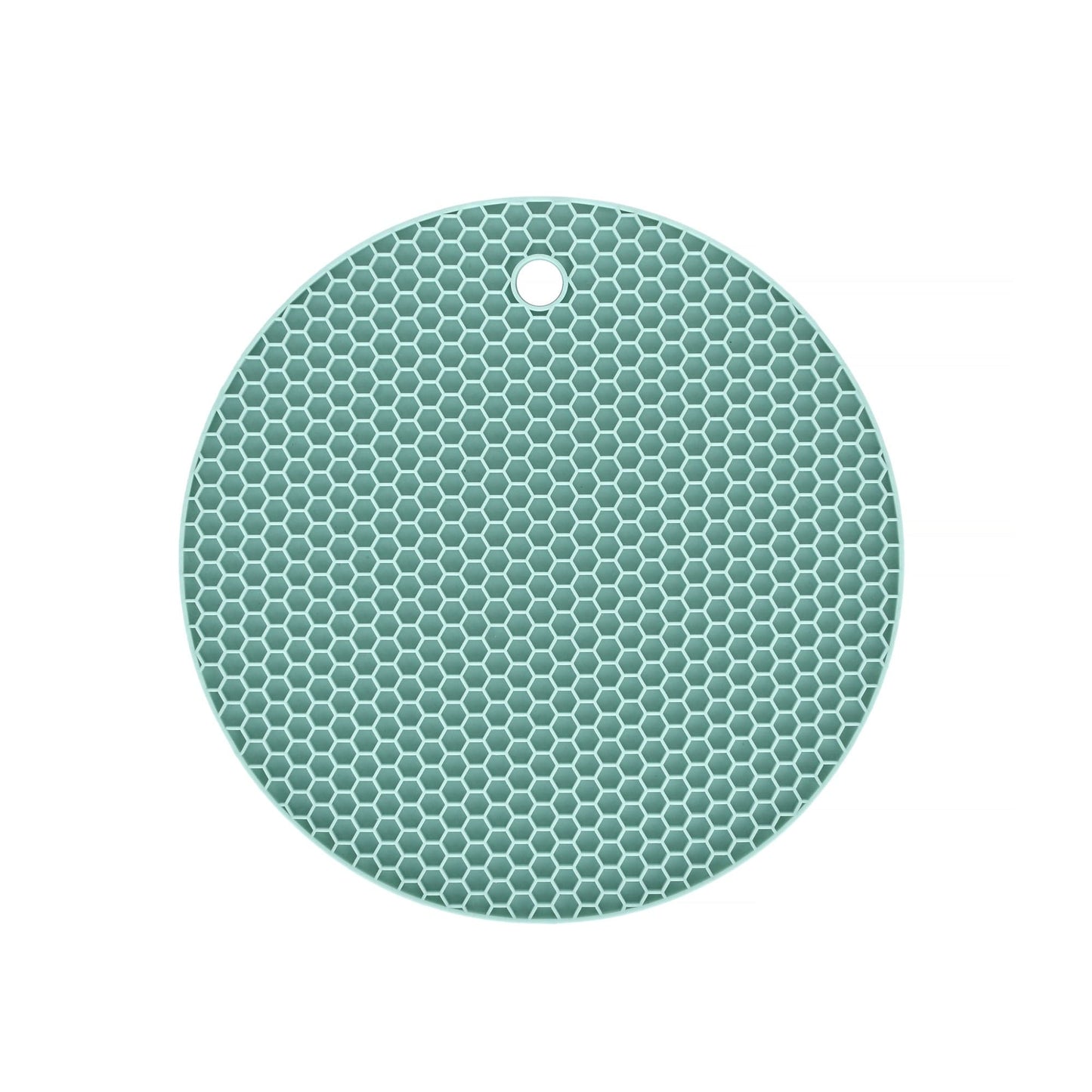 4 Pcs Round Silicone Pot Holder Insulation Mat Teal