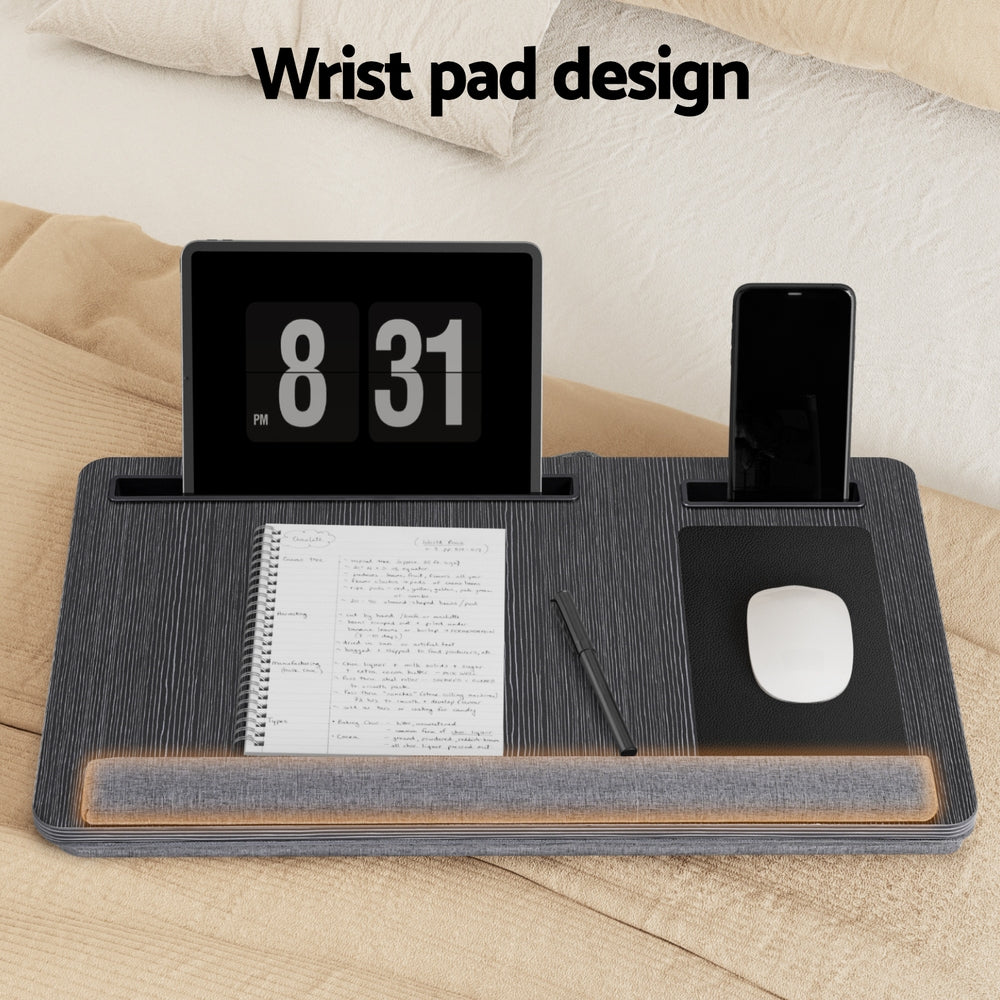 Artiss Lap Desk Laptop DeskS Portable w/ Wrist-rest Phone Slot Mouse Pad 55CM