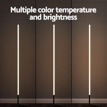 Artiss RGB LED Floor Lamp Remote Control Corner Light Stand Gaming Room 150CM