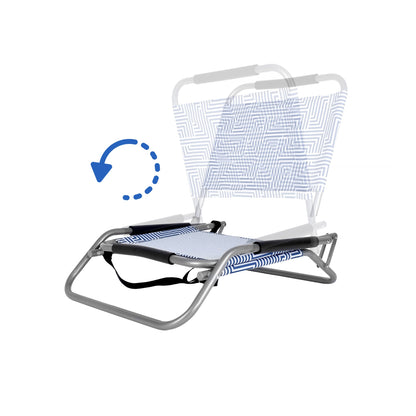 2 Pcs Lazy Dayz Foldable Beach Chair - Makena