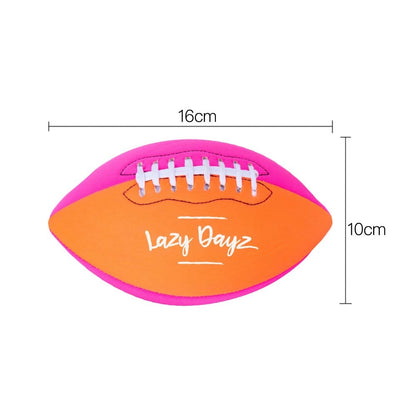 Lazy Dayz Inflatable Inflated Contrast Color Neoprene American Football-Pink