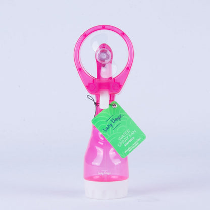 Handhold Battery Powered Personal Water Spray Fan-Blue/Pink