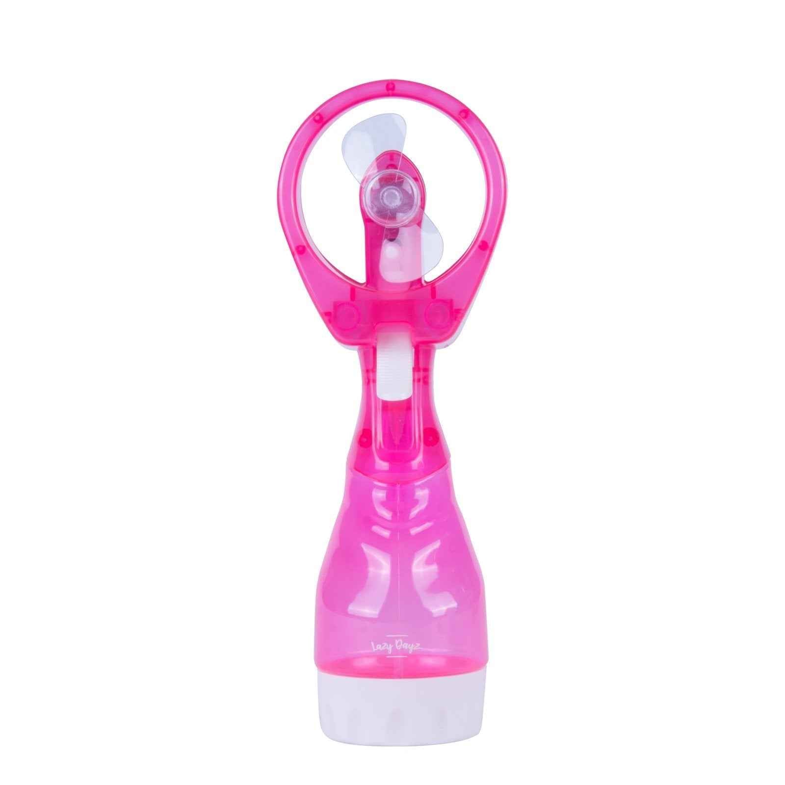 Handhold Battery Powered Personal Water Spray Fan-Blue/Pink