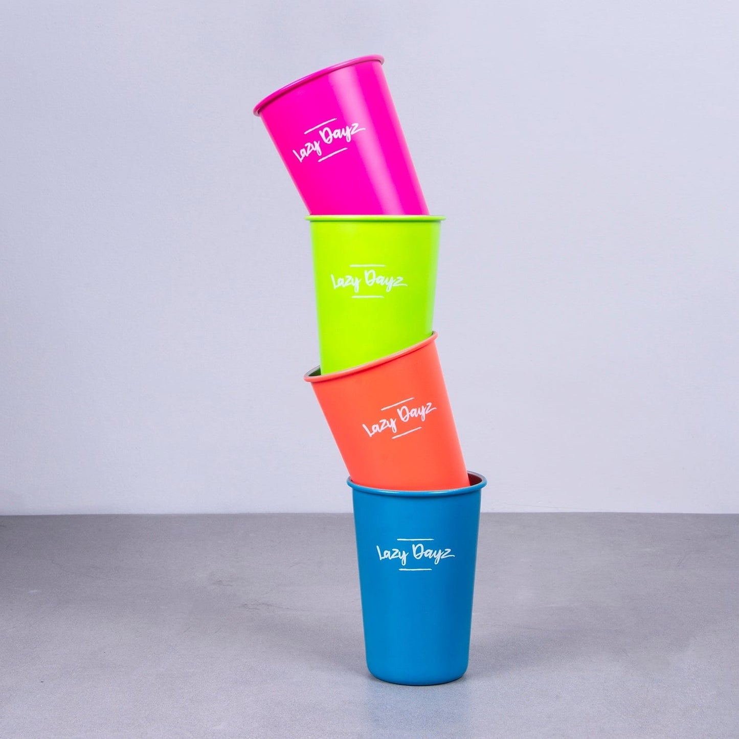 4 Pcs Lazy Dayz Picnic Cup 350ml