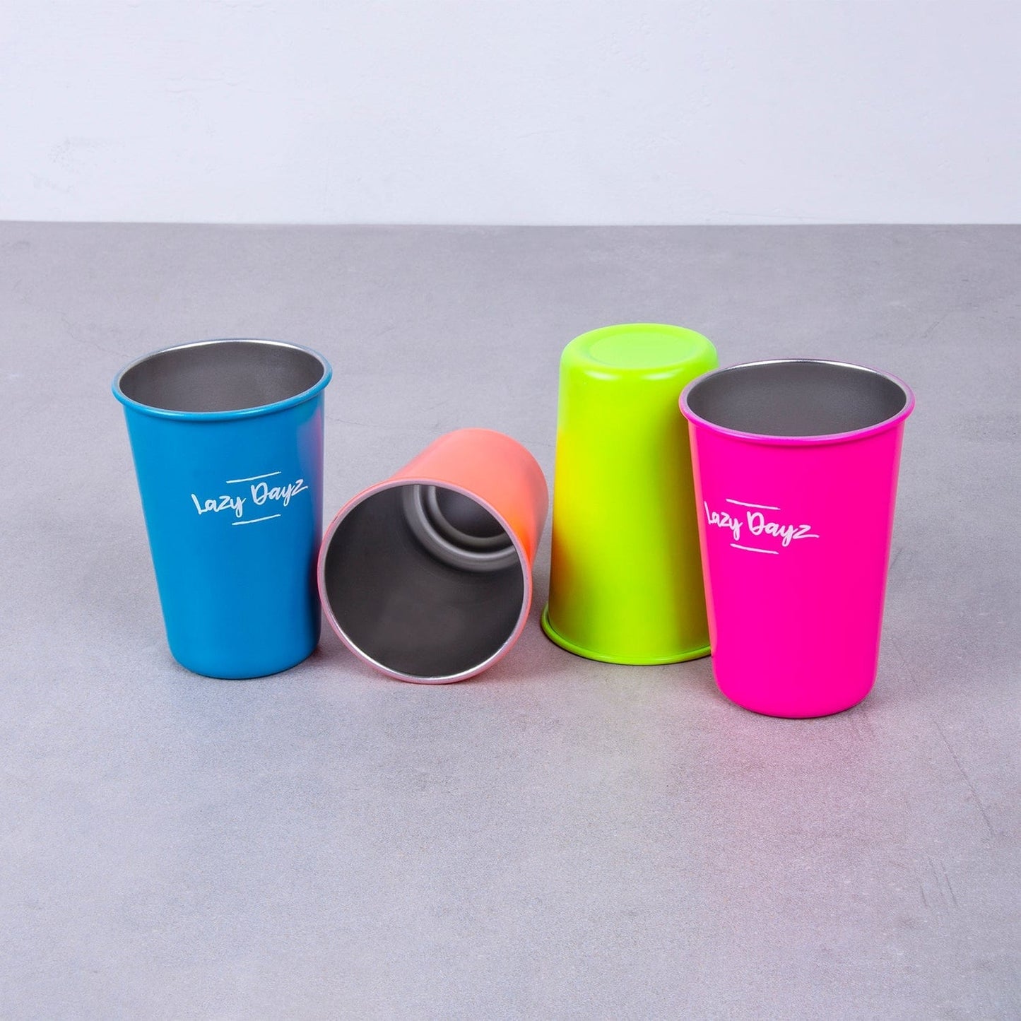 4 Pcs Lazy Dayz Picnic Cup 350ml